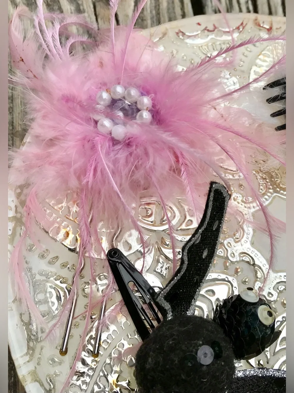 Kids Hair Accessories Claires Bat Clips Santa Hat Claws Flapper Feather Hair Pin
